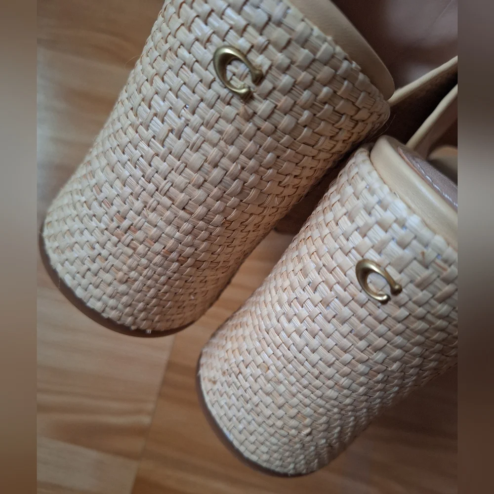 Coach Bobi Straw‎ Platform Sandals